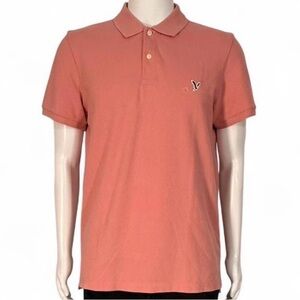 American Eagle Outfitters Coral Polo Shirt